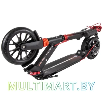 Самокат Tech Team City Scooter Disk Brake 2022 (черный/красный) картинка 8